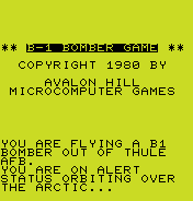 B1 Nuclear Bomber
